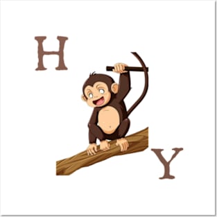 Happy Monkey Posters and Art